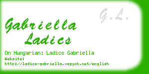 gabriella ladics business card